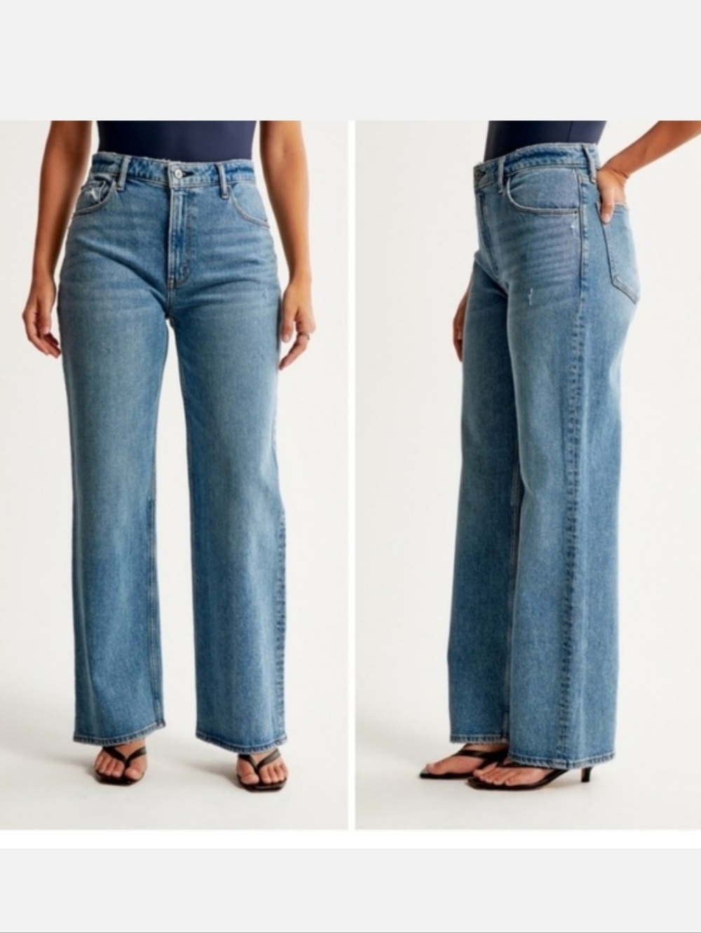NWT$90 Abercrombie Fitch High Rise The 90's Relaxed Size: 34/18R
